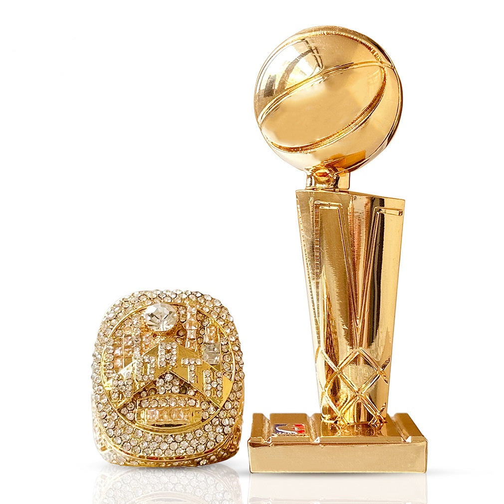 2019 Toronto Raptors Championship Ring and Trophy Set – Replica Collectible for Basketball Fans
