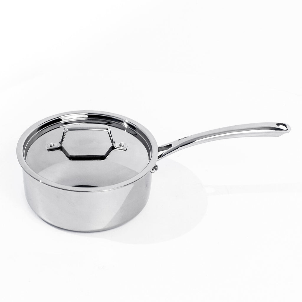 BergHOFF Professional 13pc Tri-Ply 18/10 Stainless Steel Cookware Set with SS Lids