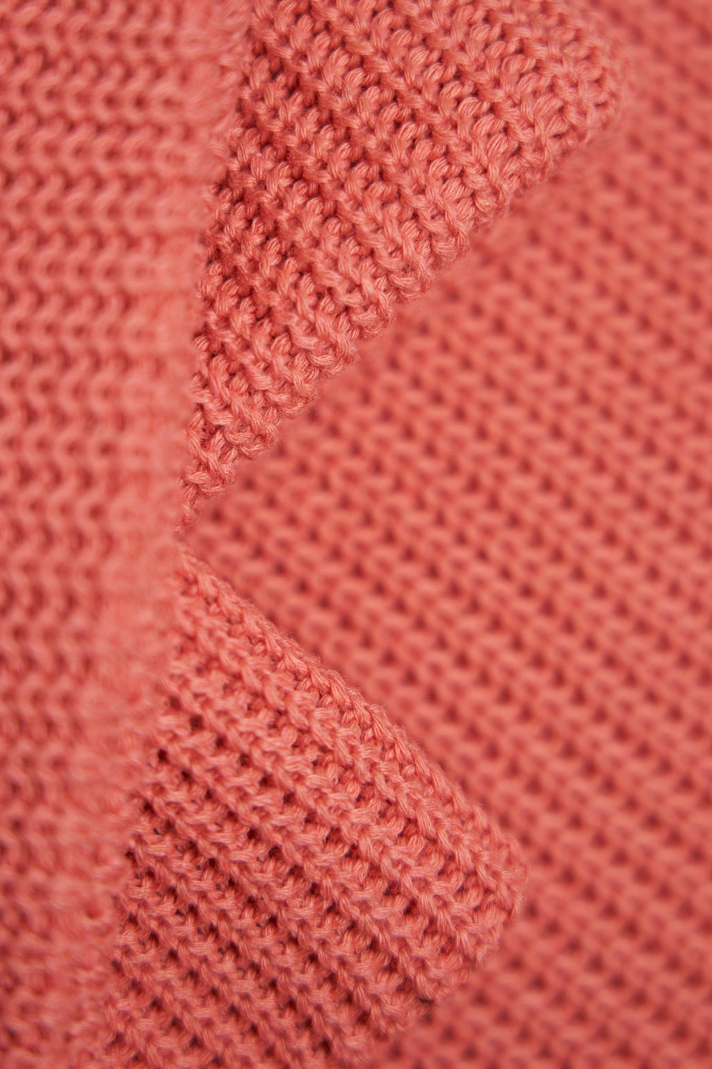 Coral Fine Gauge Upcycled Cotton Watchcap