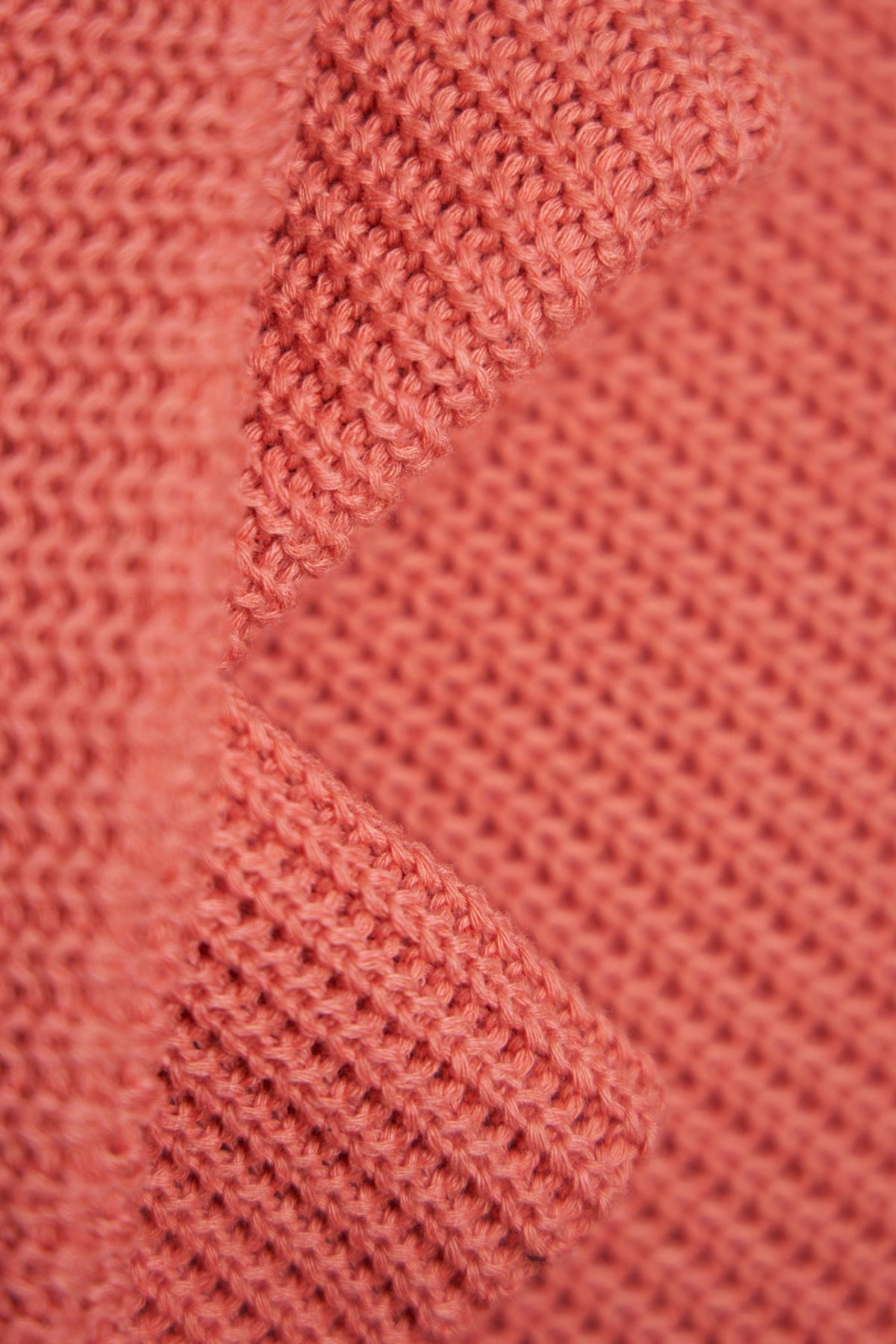 Coral Fine Gauge Upcycled Cotton Watchcap
