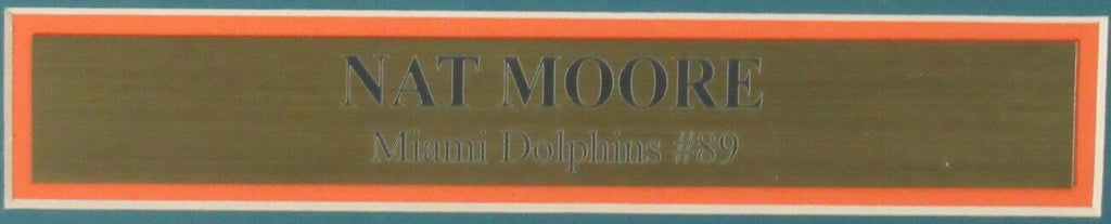 Nat Moore Miami Dolphins Signed/Autographed 8x10 Photo Framed JSA 161337