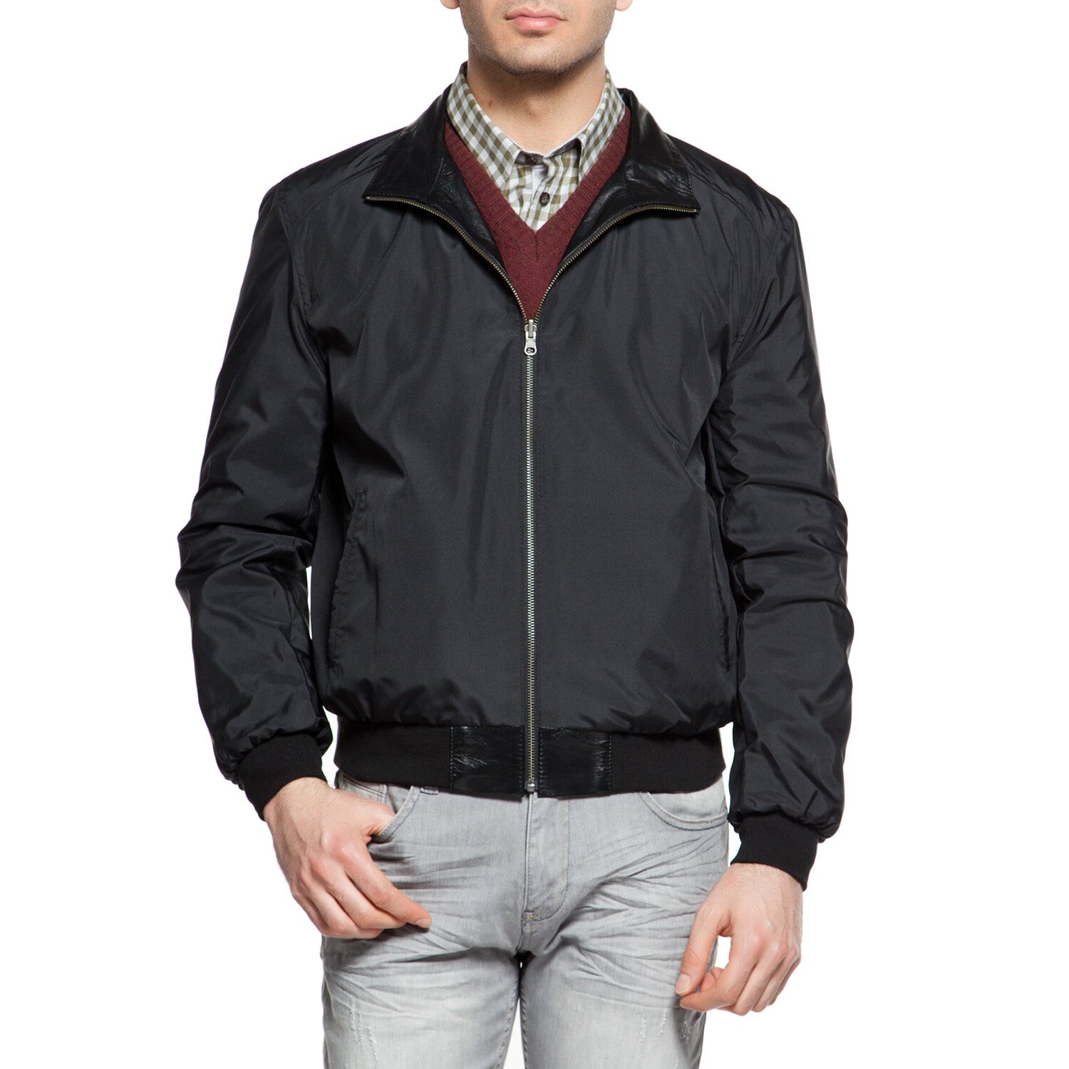 Reversible Leather Jacket // Black