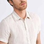Canne Linen Short Sleeve // Natural
