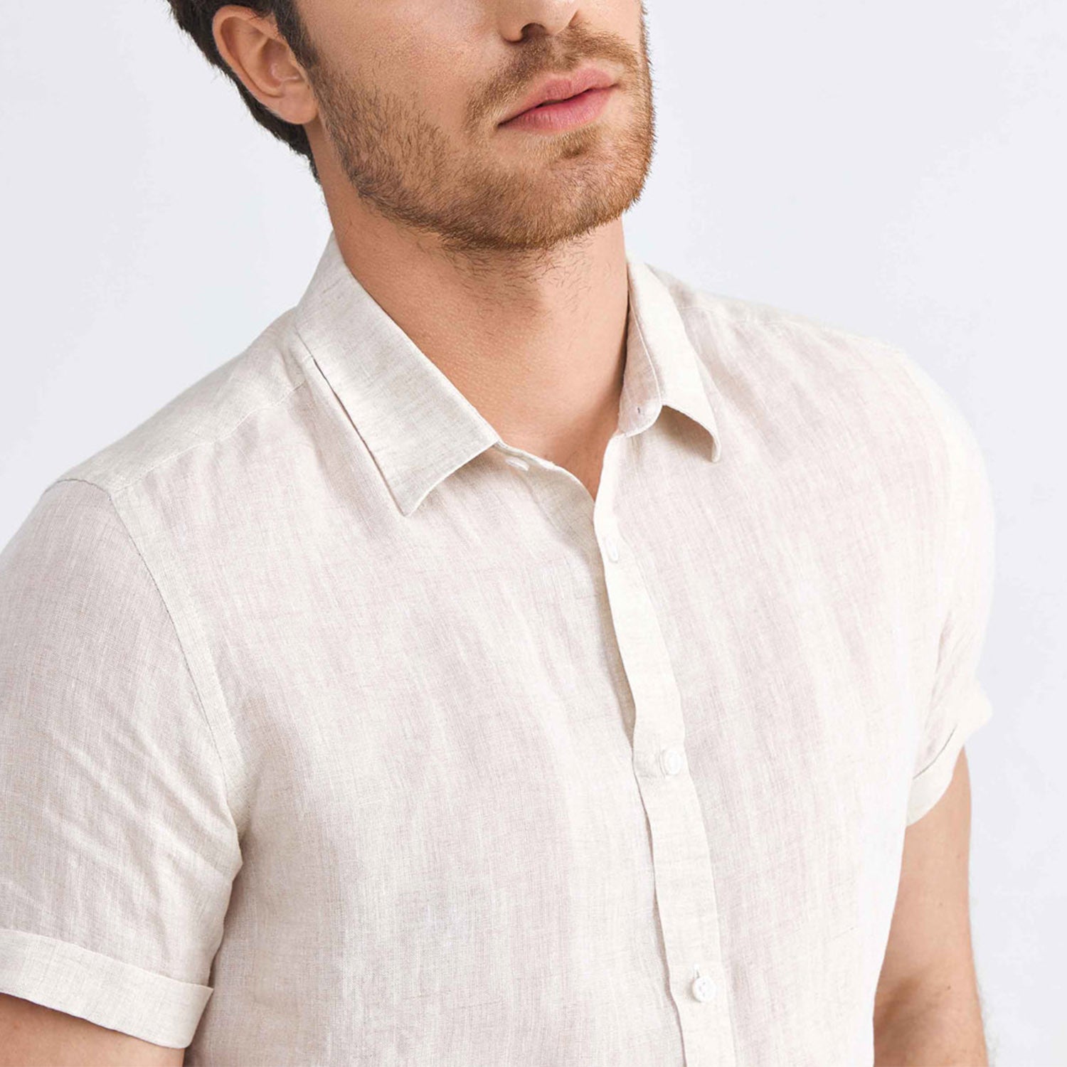 Canne Linen Short Sleeve // Natural