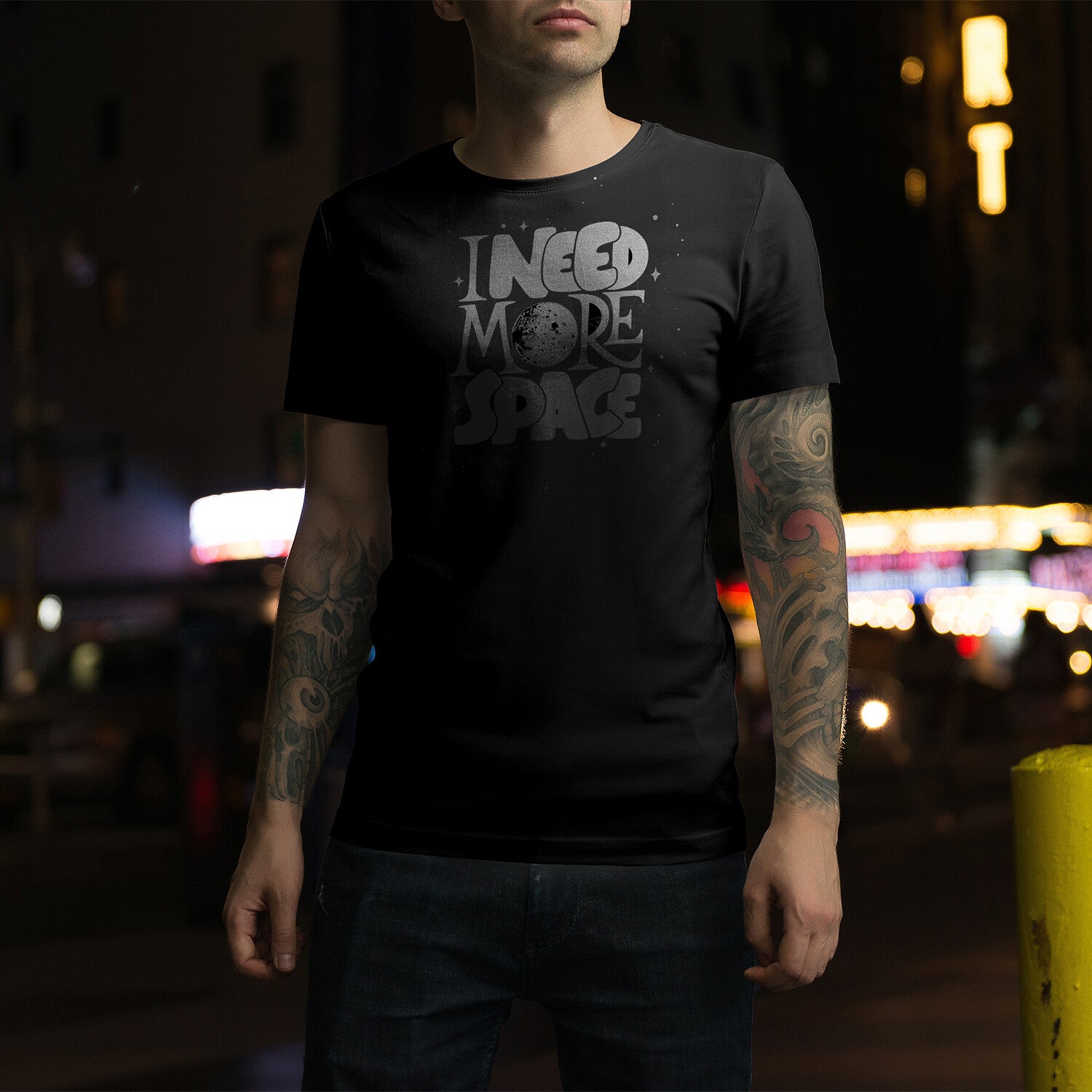 More Space T-Shirt // Black