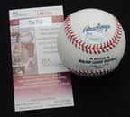 Tim Foli Signed/Auto Yankees 100th OML Baseball JSA Inscr 186633