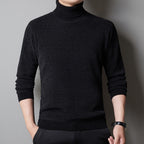 Heathered Turtleneck // Black