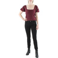 Women's Square Neck Puff Sleeve Sweater
