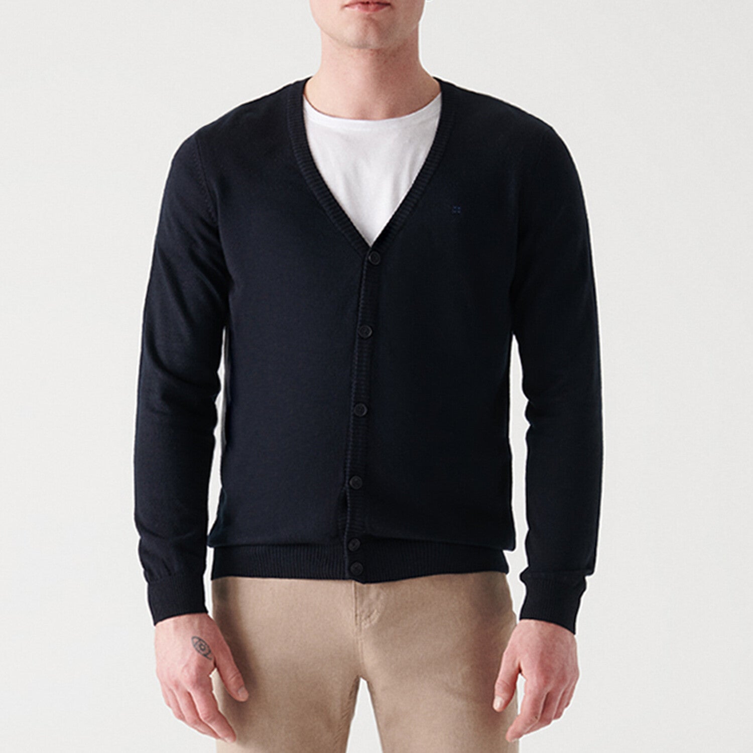 Button-Up Cardigan // Navy Blue