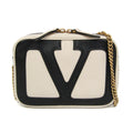 Valentino Garavani // Leather Viva Superstar Belt Bag // Black + Off-White // Pre-Owned