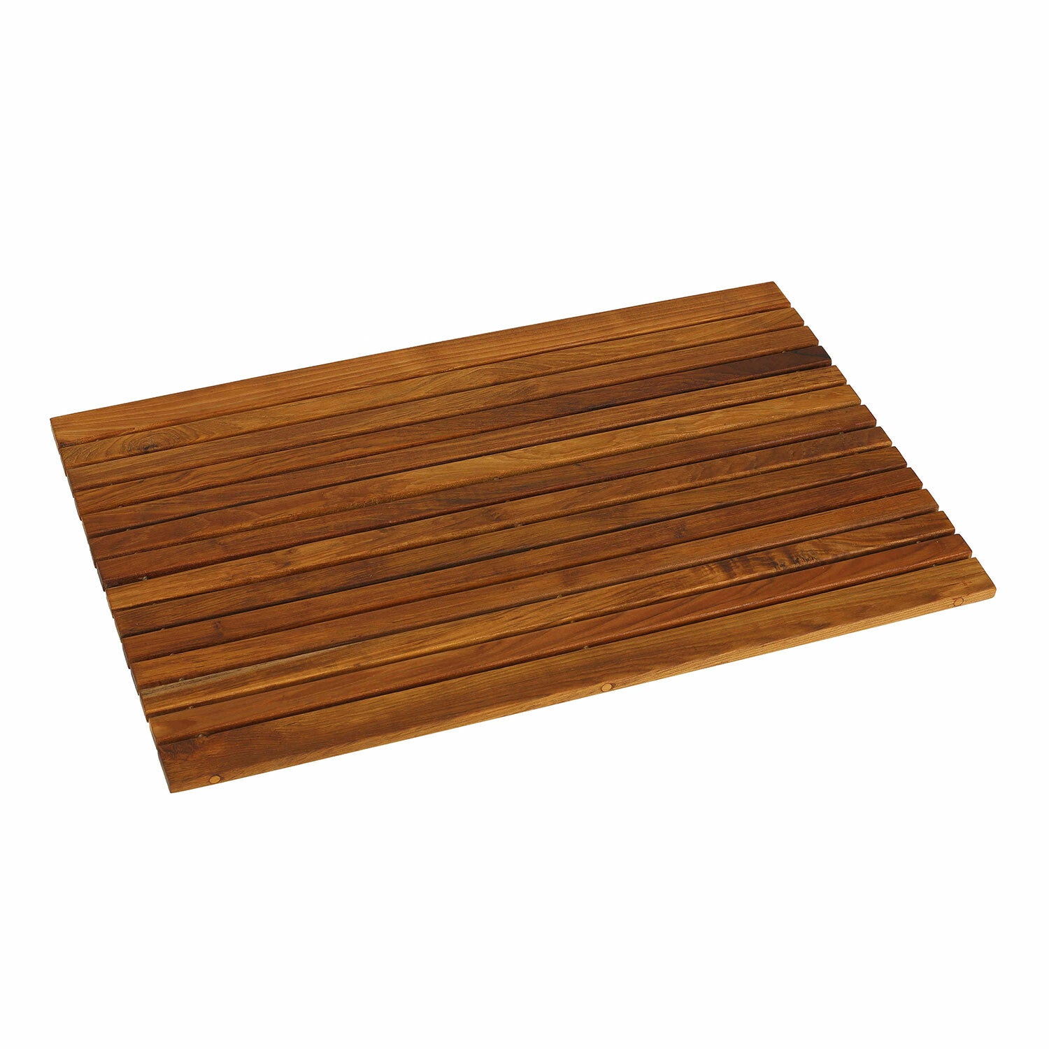Cosi String Spa Shower Mat in Solid Teak Wood Oiled Finish // 31.5" x 20"