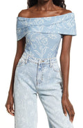 Cristina Martinez Off the Shoulder Bodysuit - Blooming Features