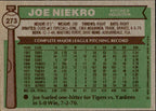 Joe Niekro Autographed 1976 TOPPS Card #273 Houston Astros 183298