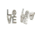 .03ct Diamond Earrings Sterling Silver