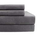 Linen Sheet Self Hem Set // Dark Gray