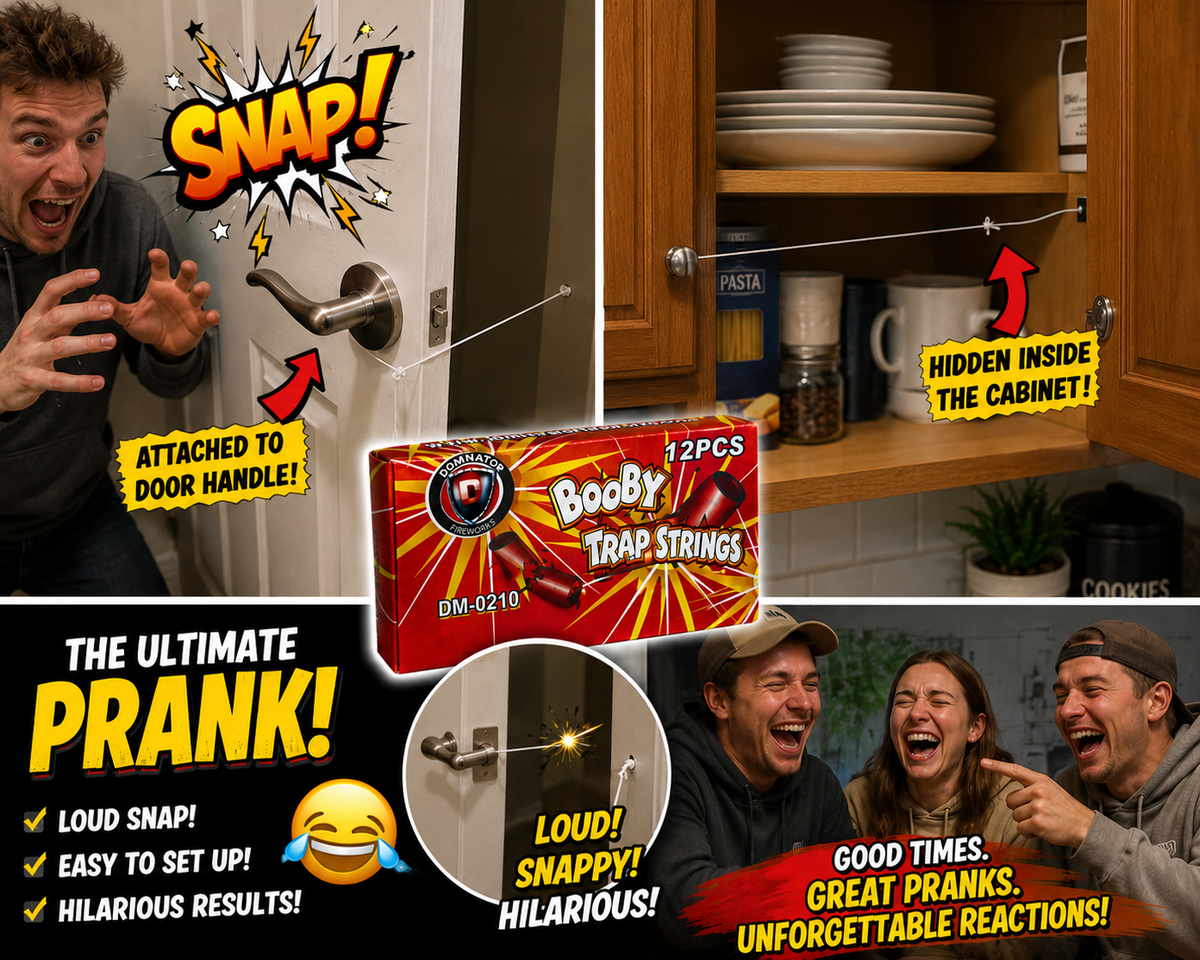 5-PACK - 60 BOOBY TRAP STRINGS 💥 💣 Funny Classic Joke Gag Pranks