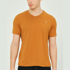 Alex V-Neck Shirt // Camel