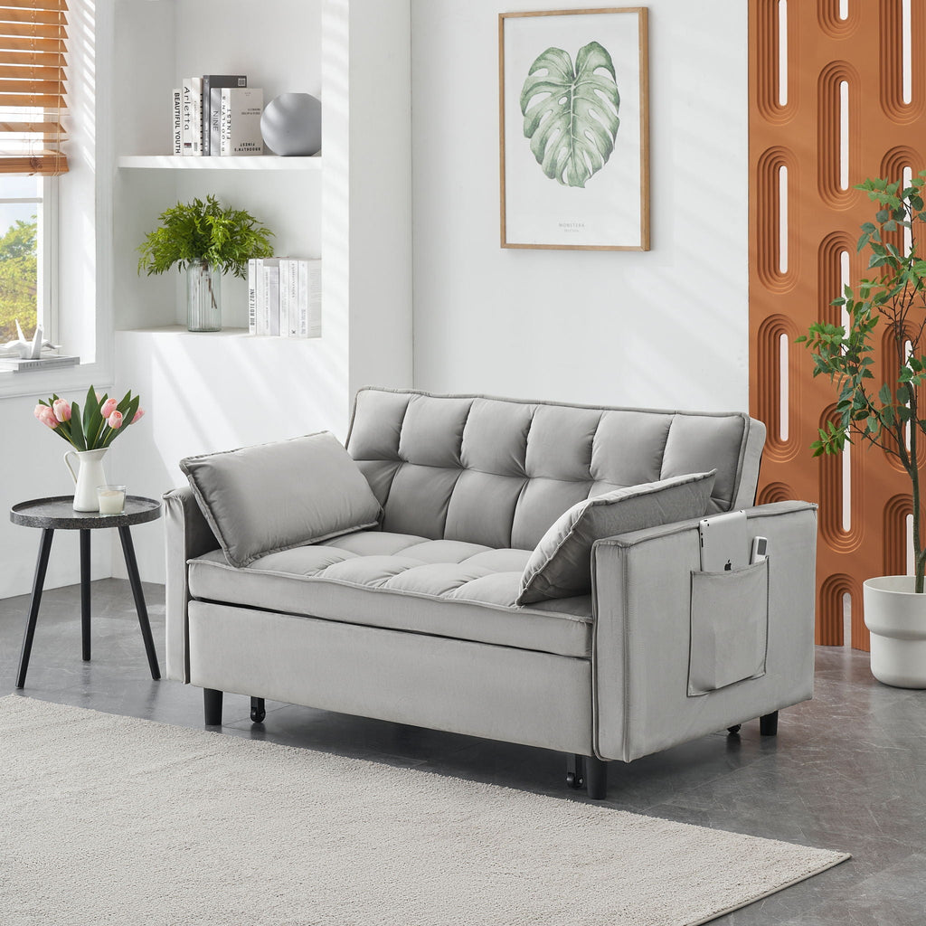Sofa Bed With Pockets, 3 In 1 Convertible
