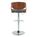 Pino - Mid Century Modern Adjustable Barstool & Swivel (Set of 2)