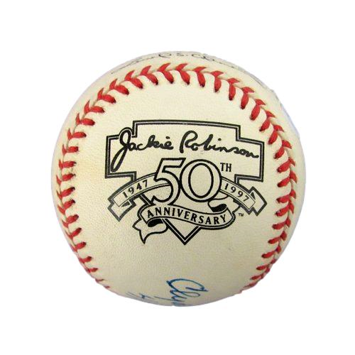 Clyde Sukeforth Signed/Inscr ONL Baseball 1947 Brooklyn Dodgers MGR 
JSA 188448