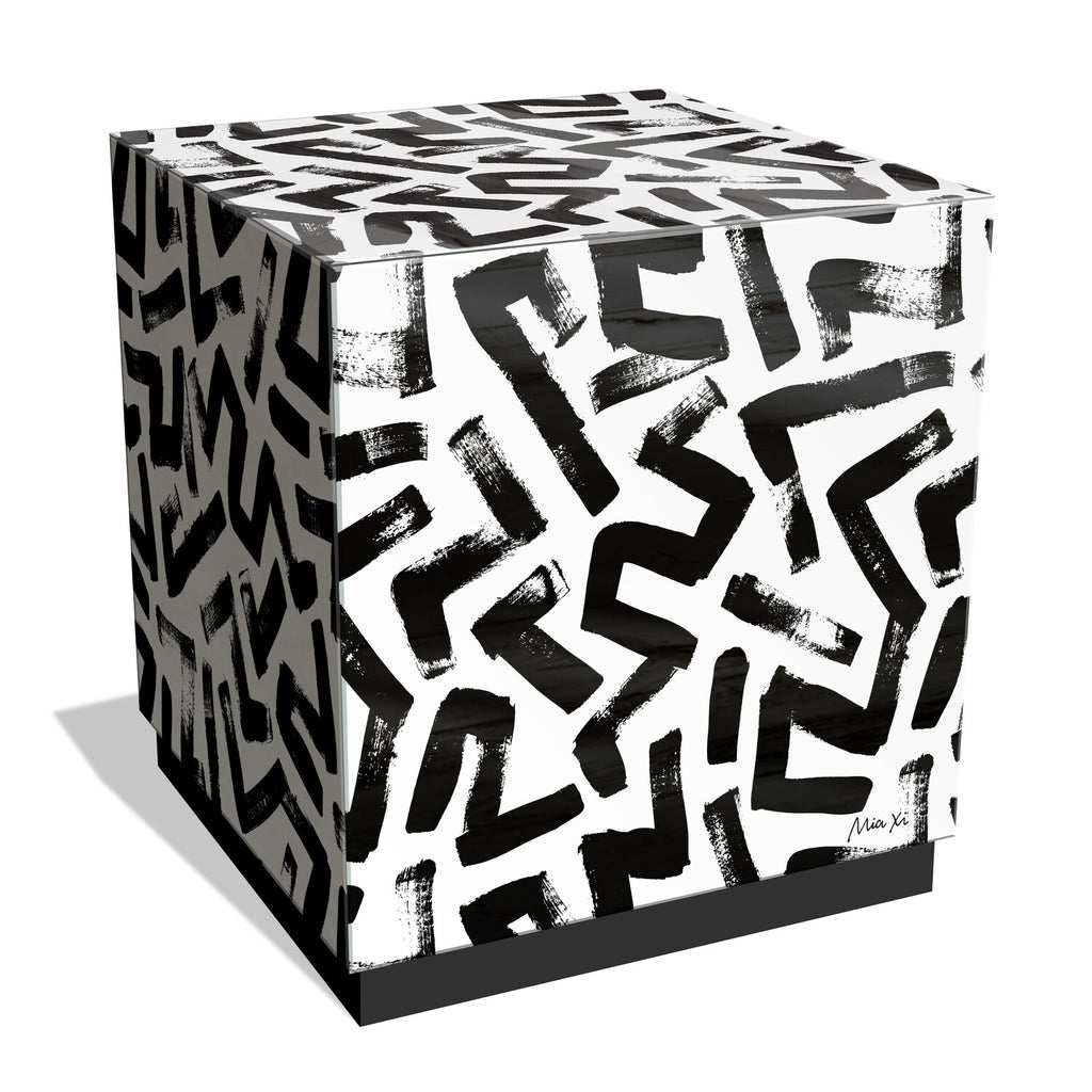 Intertwined Art Glass Cocktail Table