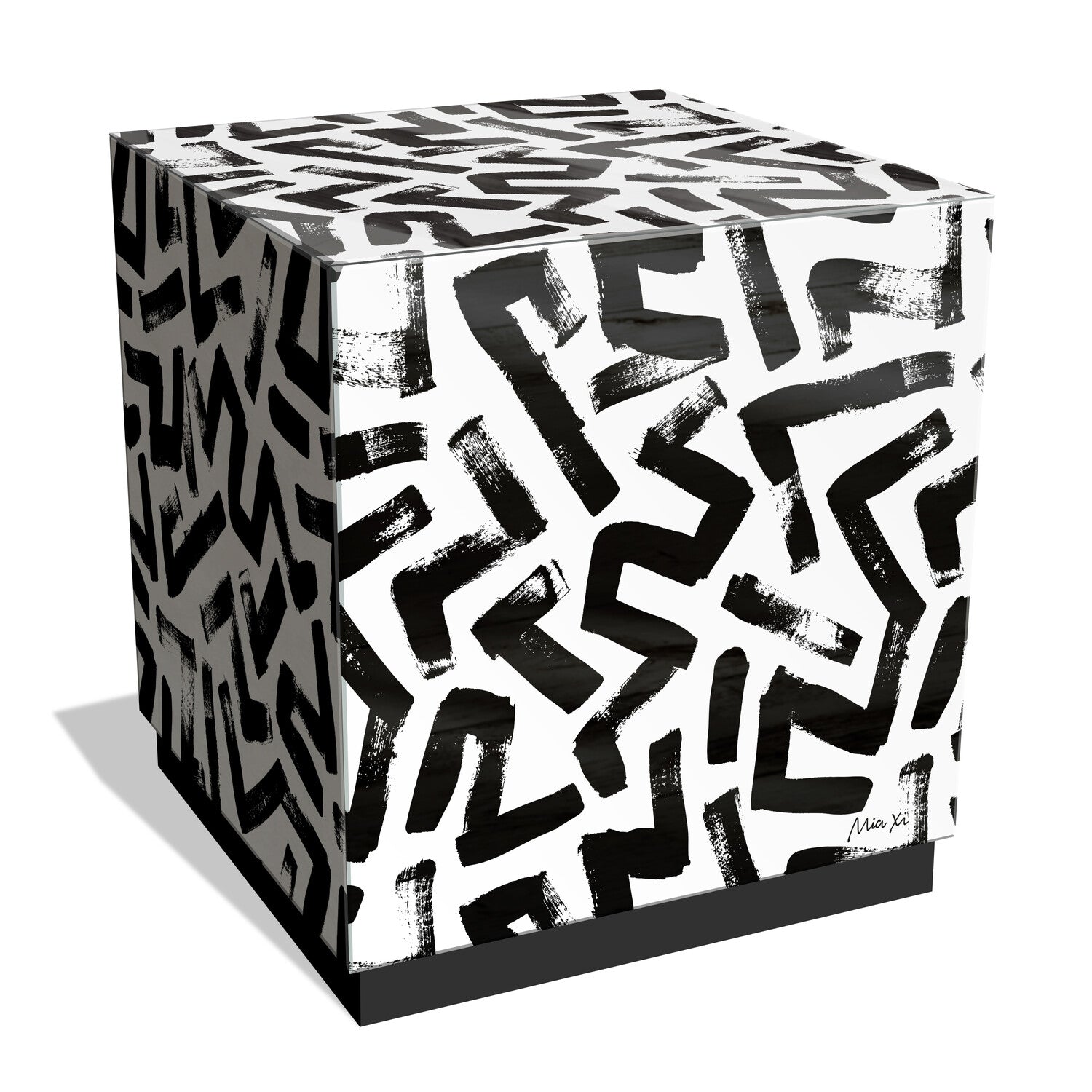 Intertwined Art Glass Cocktail Table
