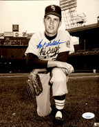 Hoyt Wilhelm HOF Signed/Autographed 8x10 Photo Cleveland Indians JSA 191087