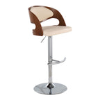 Pino - Mid Century Modern Adjustable Barstool & Swivel (Set of 2)