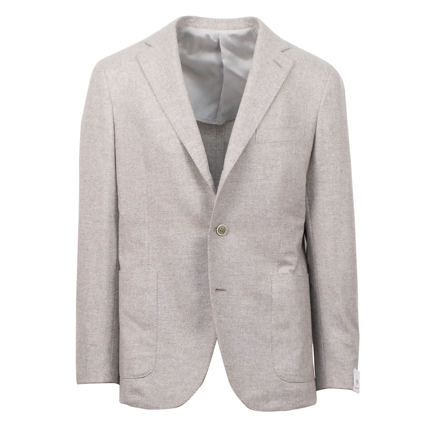 Wool Blend 3 Roll 2 Button Slim Fit Suit // Beige