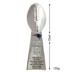 New England Patriots Super Bowl Championship Ring & Trophy Set– 2002, 2004, 2005, 2015, 2017 & 2019