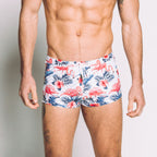 Boyshort Swim Brief // Pink Flamingo