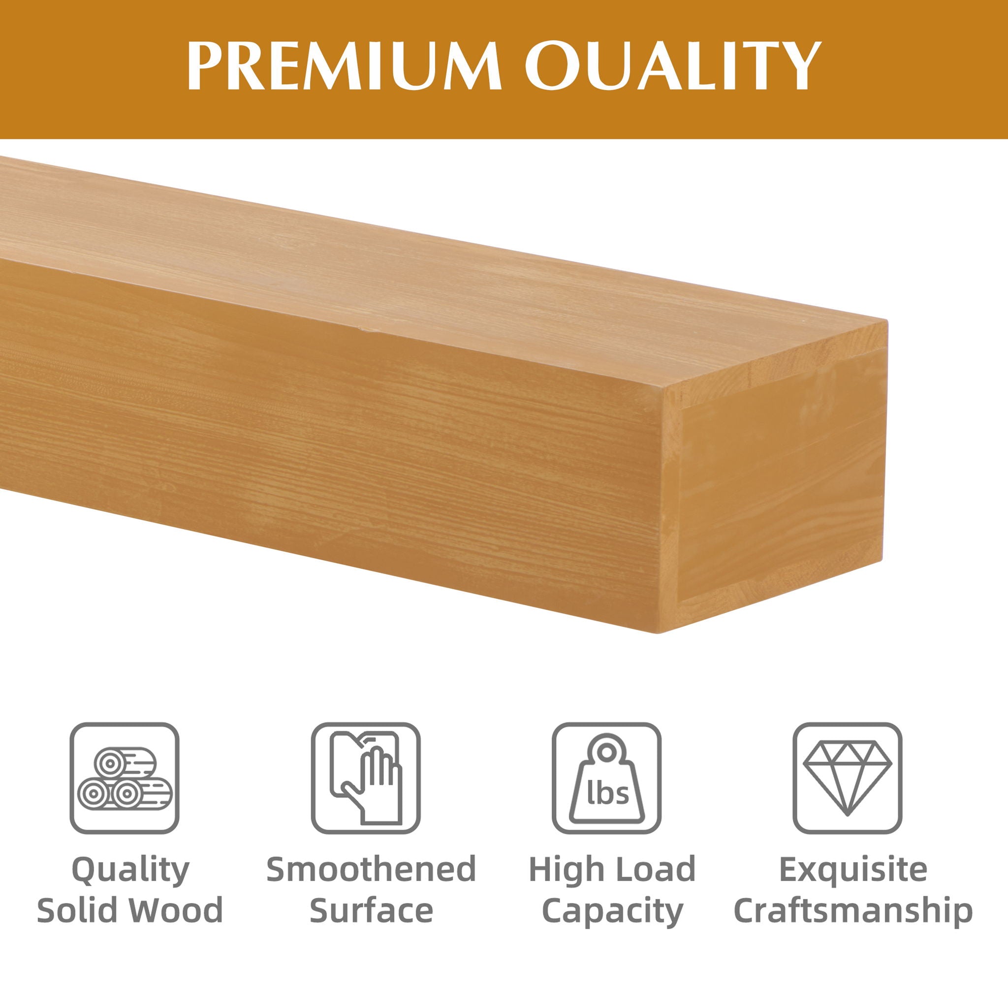 Fireplace Mantel Floating Shelf