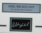 Phil Mickelson 2013 British Open Framed Photo Collage w/Laser Engraved Autograph