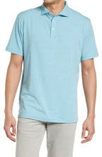 Peter Millar Men's Crest Isle Stripe Short Sleeve Polo - Island Blue