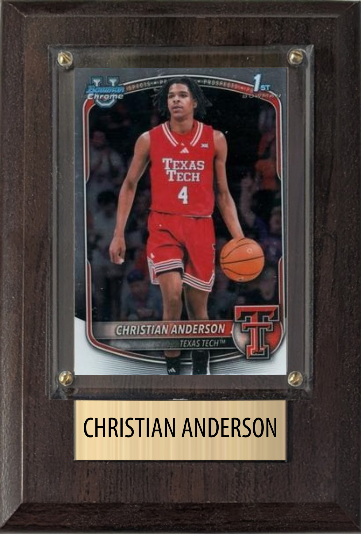 Christian Anderson Charlotte Hornets 2026 NBA Draft 4x6 Card Plaque Fan Gift