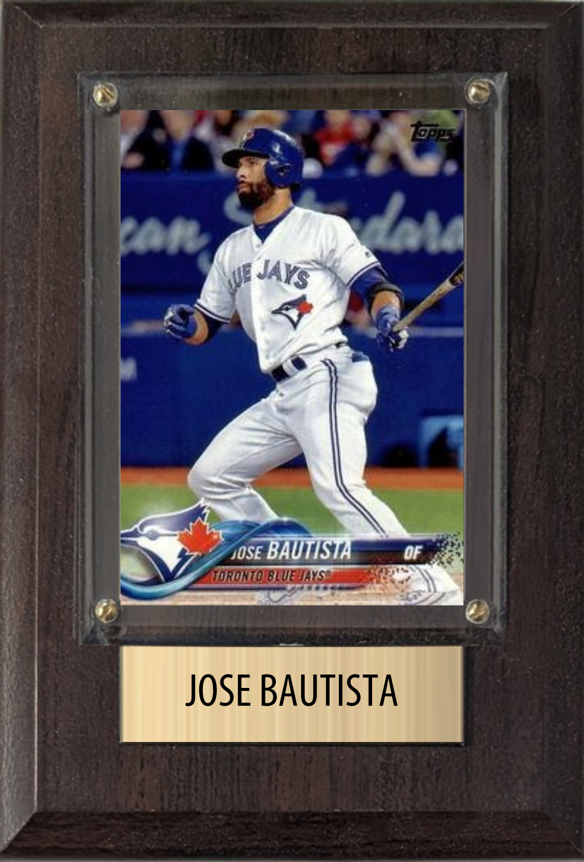 Jose Bautista Toronto Blue Jays Fan Gift Plaque 4x6 1 Card Topps, Bowman 2024 2025 2026