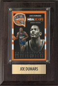 Joe Dumars Detroit Pistons Hall of Fame Fan Gift Plaque 4x6 1 Card Hoops, Prizm, Donruss 2024 2025 2026