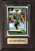 Callum Marshall Northern Ireland World Cup Soccer 2026 Fan Gift Plaque 4x6 1 Card Panini, Topps, Donruss 2024 2025 2026