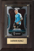 Darwin Nunez Uruguay World Cup Soccer Fan Gift Plaque 4x6 1 Card Panini, Topps, Donruss 2024 2025 2026