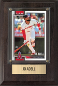 Jo Adell Los Angeles Angels Fan Gift Plaque 4x6 1 Card Topps, Bowman 2024 2025 2026