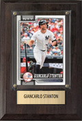 Giancarlo Stanton New York Yankees Fan Gift Plaque 4x6 1 Card Topps, Bowman 2024 2025 2026