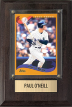 Paul O'Neill New York Yankees Fan Gift Plaque 4x6 1 Card Topps, Bowman 2024 2025 2026