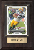 Jordy Nelson Green Bay Packers Fan Gift Plaque 4x6 1 Card Prizm, Donruss, Score 2024 2025 2026