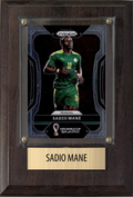 Sadio Mane Senegal World Cup Soccer 2026 Fan Gift Plaque 4x6 1 Card Panini, Topps, Donruss 2024 2025 2026