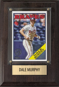 Dale Murphy Atlanta Braves Fan Gift Plaque 4x6 1 Card Topps, Bowman 2024 2025 2026