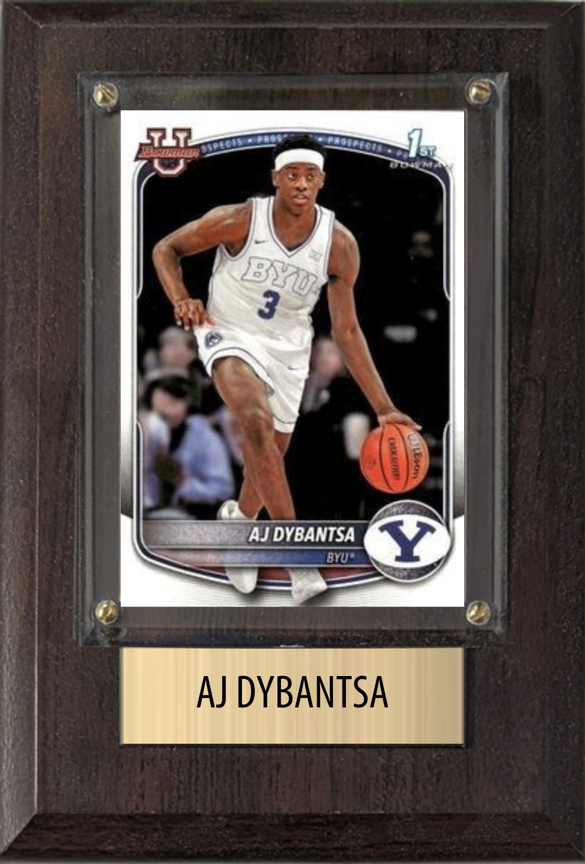 AJ Dybantsa Washington Wizards 2026 NBA Draft 4x6 Card Plaque Fan Gift