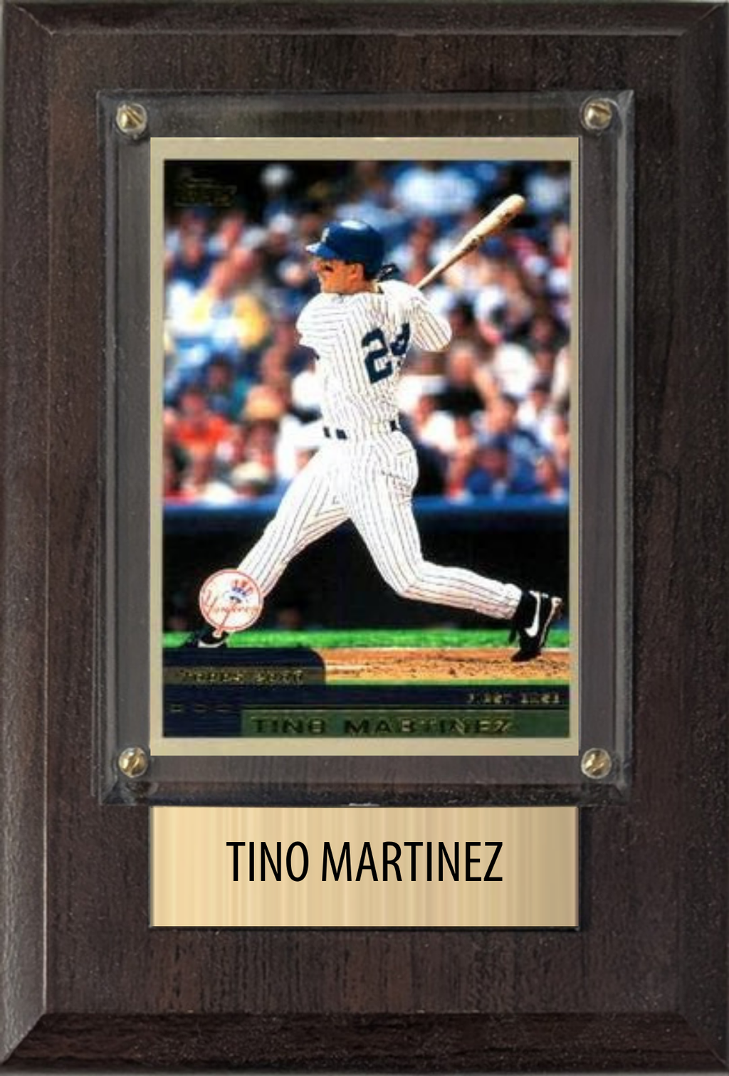 Tino Martinez New York Yankees Fan Gift Plaque 4x6 1 Card Topps, Bowman 2024 2025 2026