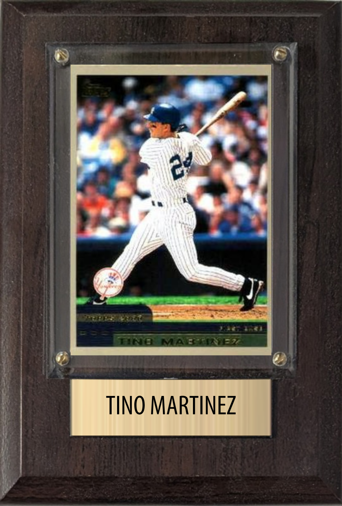 Tino Martinez New York Yankees Fan Gift Plaque 4x6 1 Card Topps, Bowman 2024 2025 2026