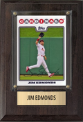 Jim Edmonds St. Louis Cardinals Fan Gift Plaque 4x6 1 Card Topps, Bowman 2024 2025 2026