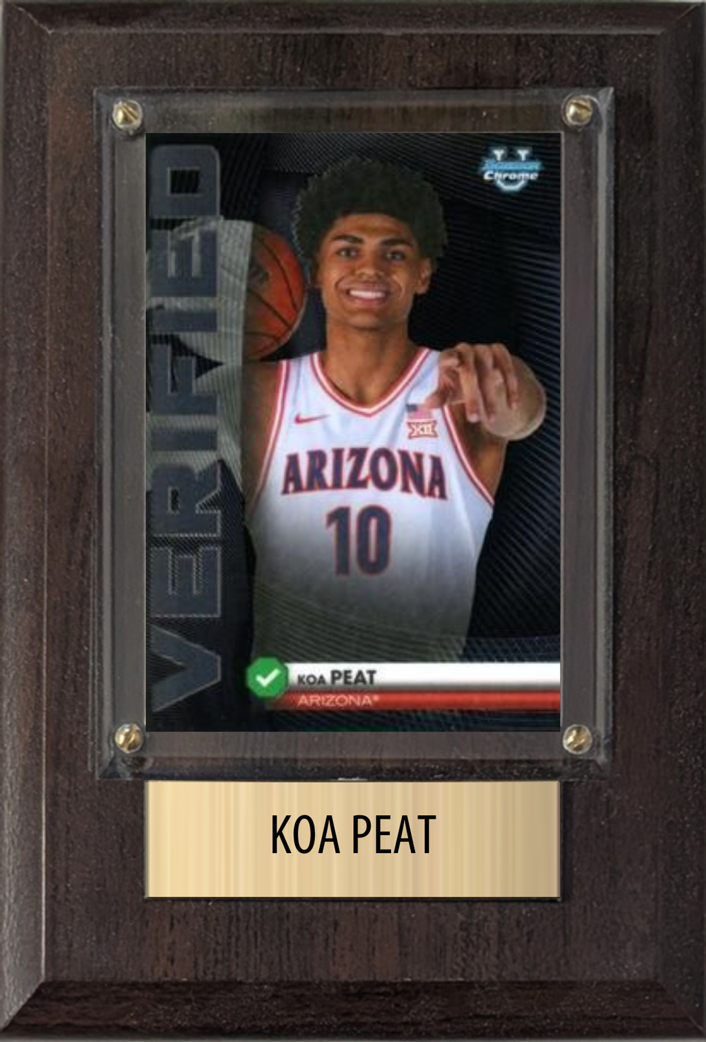 Koa Peat Dallas Mavericks 2026 NBA Draft 4x6 Card Plaque Fan Gift